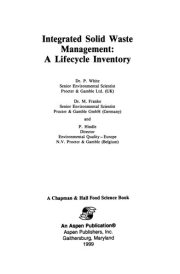 Couverture : Integrated solid waste management