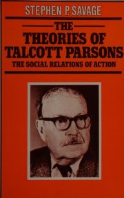 Couverture : The theories of Talcott Parsons