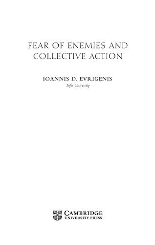 Couverture : Fear of Enemies and Collective Action