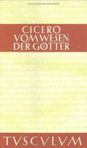 Couverture : Vom Wesen der Götter. Lateinisch - deutsch.