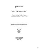 Couverture : Ferveur pour Jorge Guillén