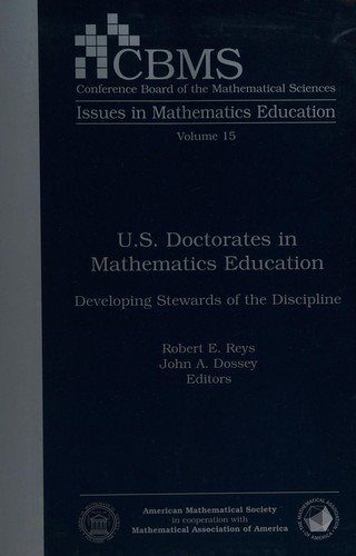 Couverture : U.S. doctorates in mathematics education