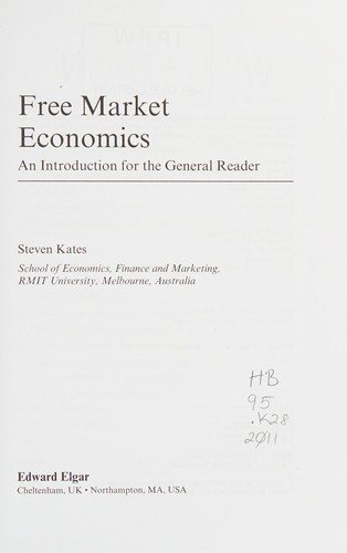 Couverture : Free market economics