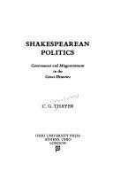 Couverture : Shakespearean politics