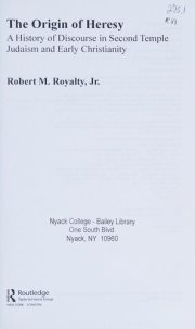 Couverture : The Origin of Heresy
