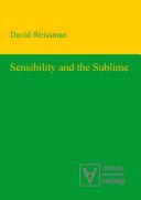Couverture : Sensibility and the Sublime