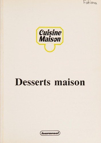 Couverture : Desserts maison
