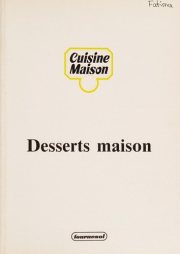 Couverture : Desserts maison