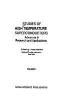 Couverture : Studies of High Temperature Superconductors