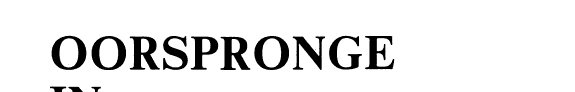 Couverture : Oorspronge in oënskou