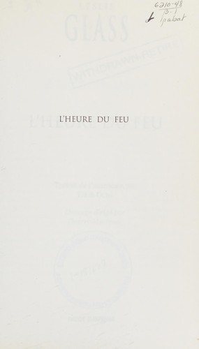 Couverture : L'heure du feu