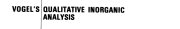 Couverture : Qualitative Inorganic Analysis