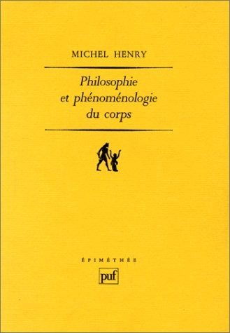 Couverture : Philosophie et phénoménologie du corps