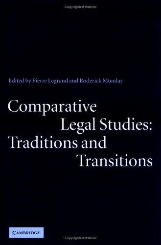 Couverture : Comparative legal studies