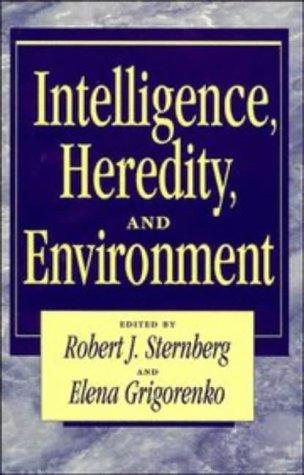 Couverture : Intelligence, heredity, and environment
