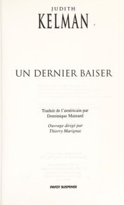 Couverture : Un dernier baiser