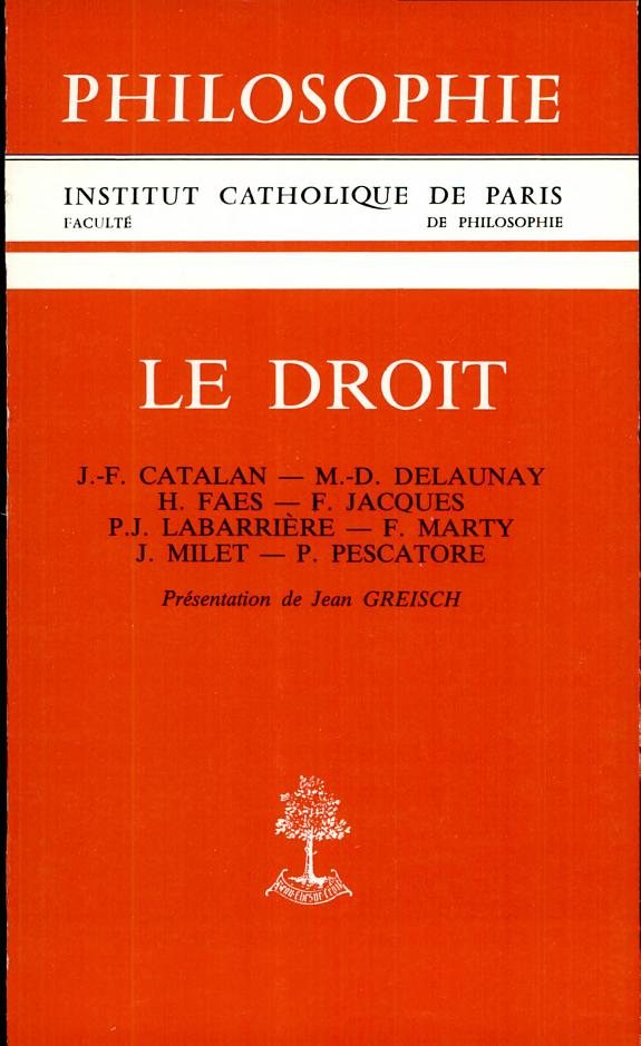 Couverture : Le Droit