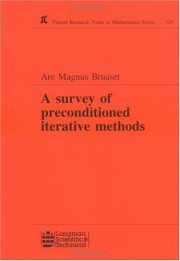 Couverture : A survey of preconditioned iterative methods