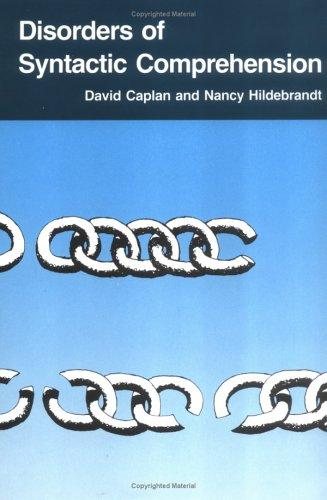 Couverture : Disorders of syntactic comprehension