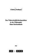 Couverture : Das Wahrscheinlichkeitsproblem in der Philosophie Hans Reichenbachs