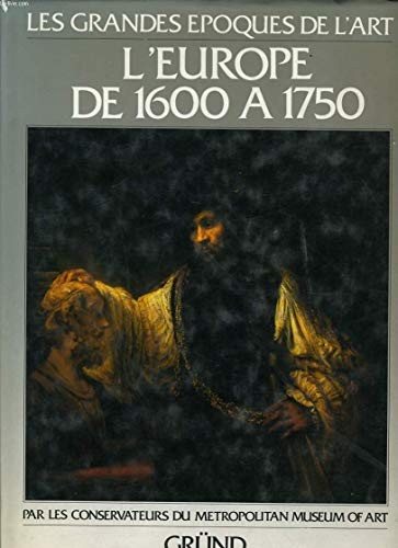 Couverture : L'europe de 1600 a 1750