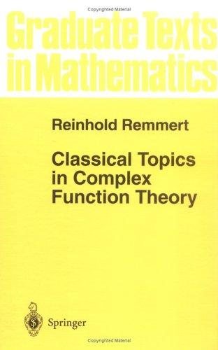 Couverture : Classical topics in complex function theory