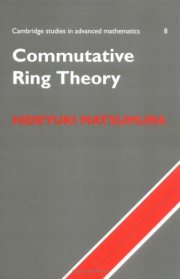 Couverture : Commutative Ring Theory (Cambridge Studies in Advanced Mathematics)