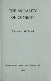 Couverture : The morality of consent